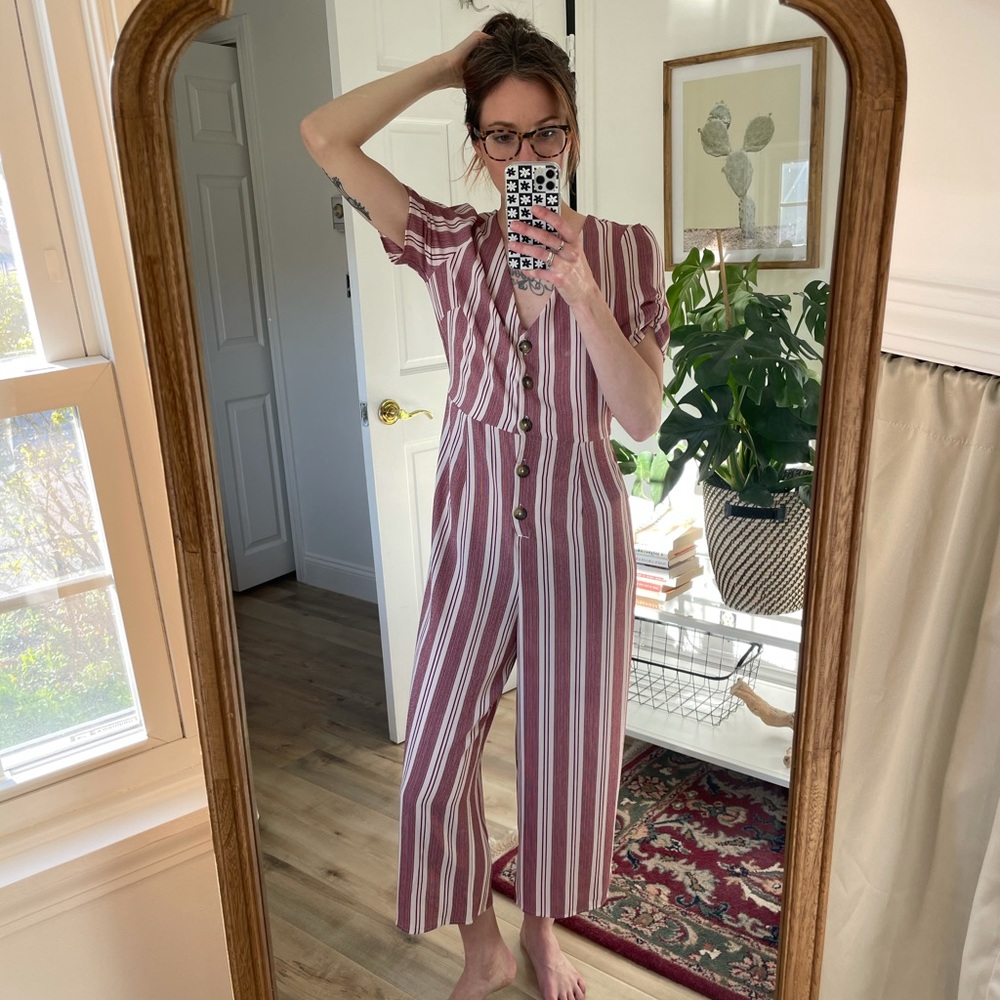 Striped jumpsuit